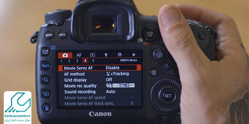 تنظیمات فیلمبرداری دوربین کانن